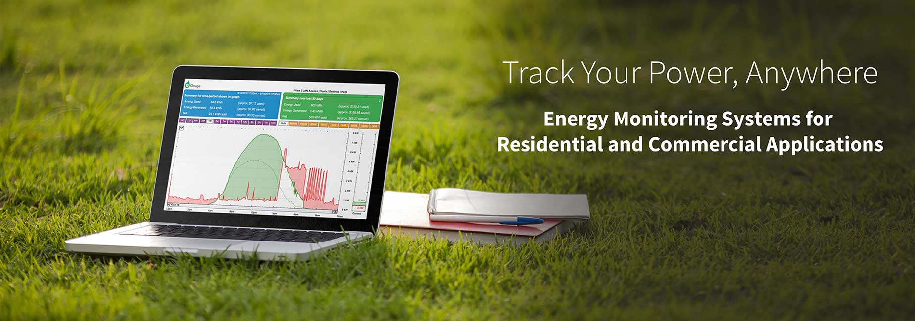 eGauge energy meter and free user interface for real-time
                renewable energy monitoring, power analysis, submetering,
                energy audits, load studies, permanent metering and temporary
                metering